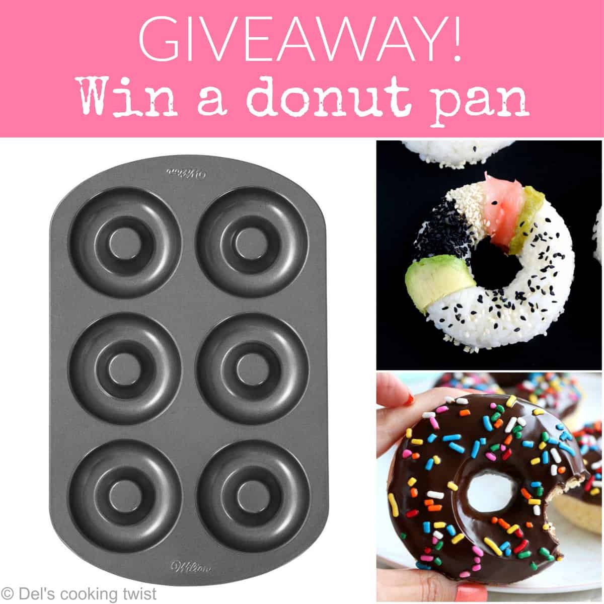 Giveaway win a donut pan