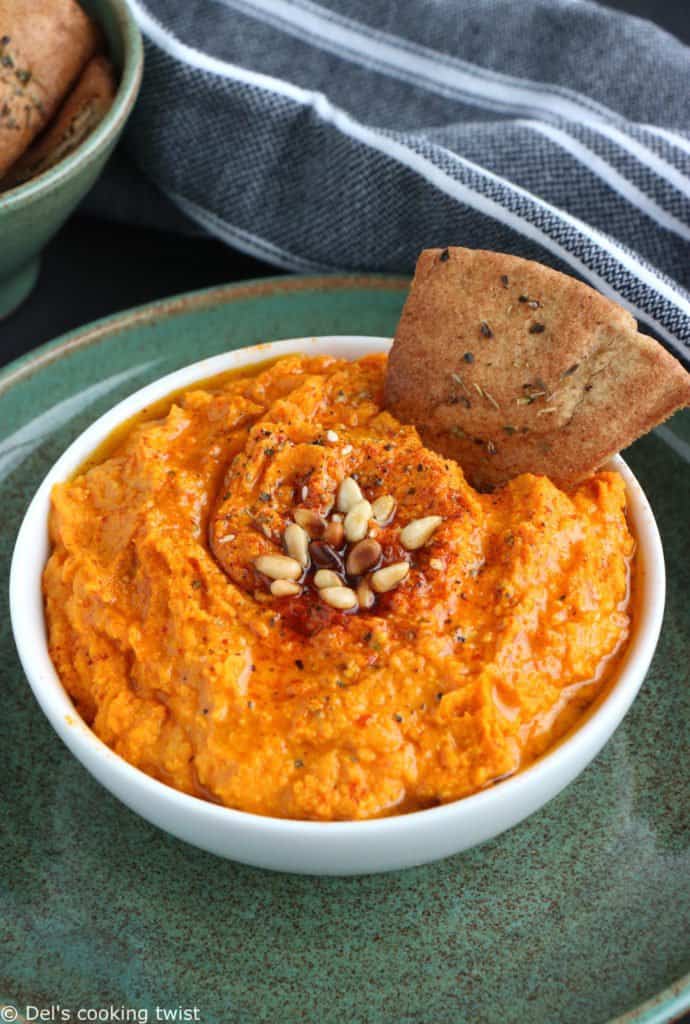 Carrot and Turmeric Hummus Del's cooking twist