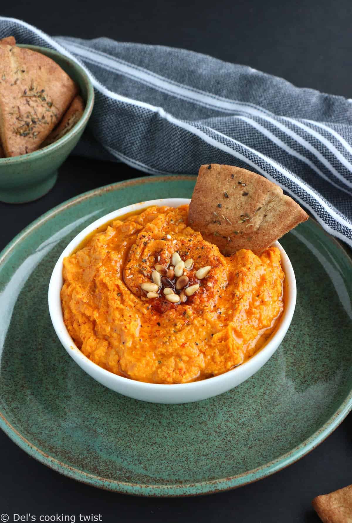 Carrot and Turmeric Hummus