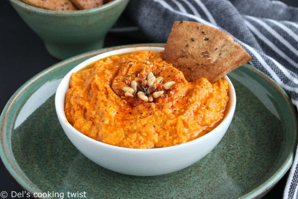 Carrot and Turmeric Hummus Del's cooking twist