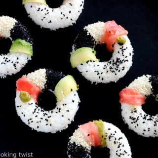 Vegan sushi donuts