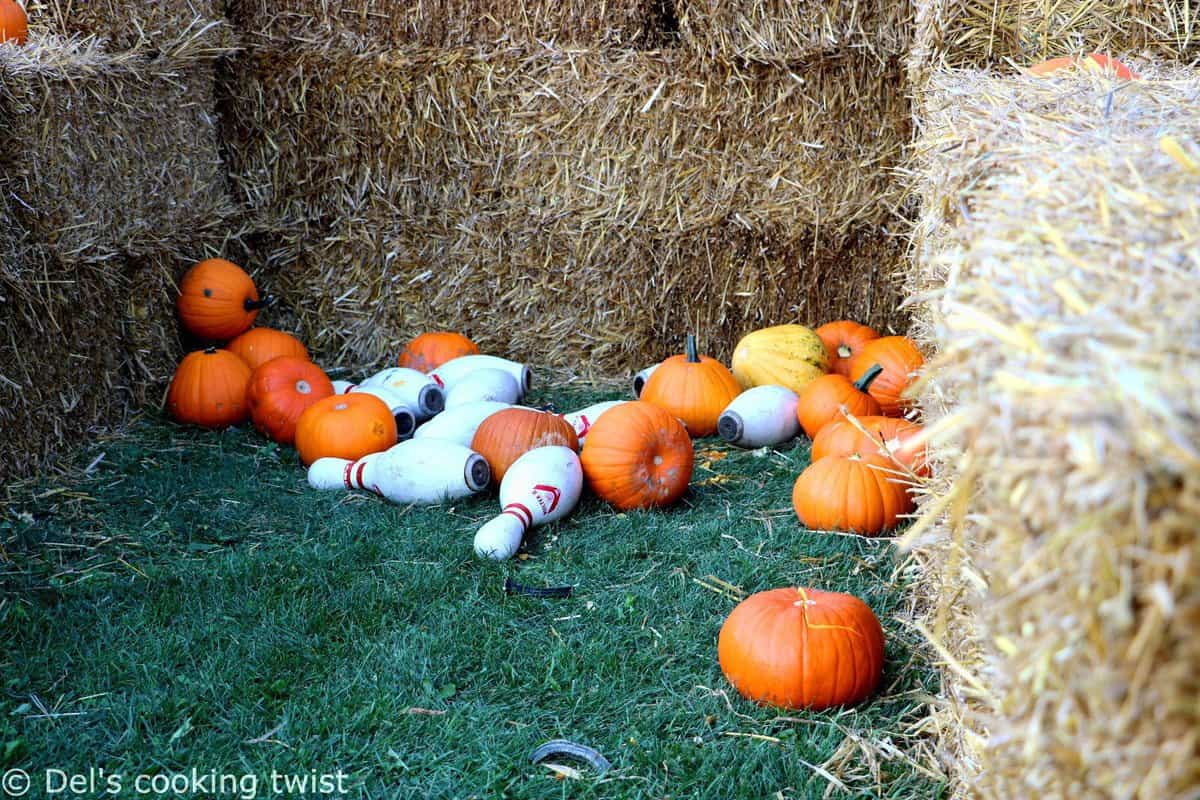 Pumpkin bowling Door County