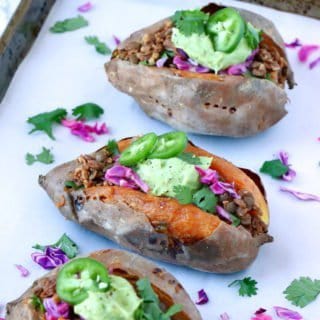 Vegan Taco Stuffed Sweet Potatoes