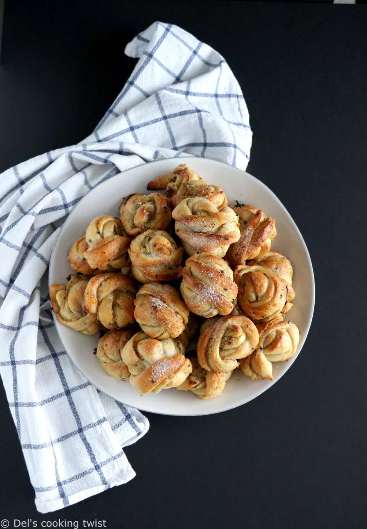 Brioches suédoises orange et cardamome