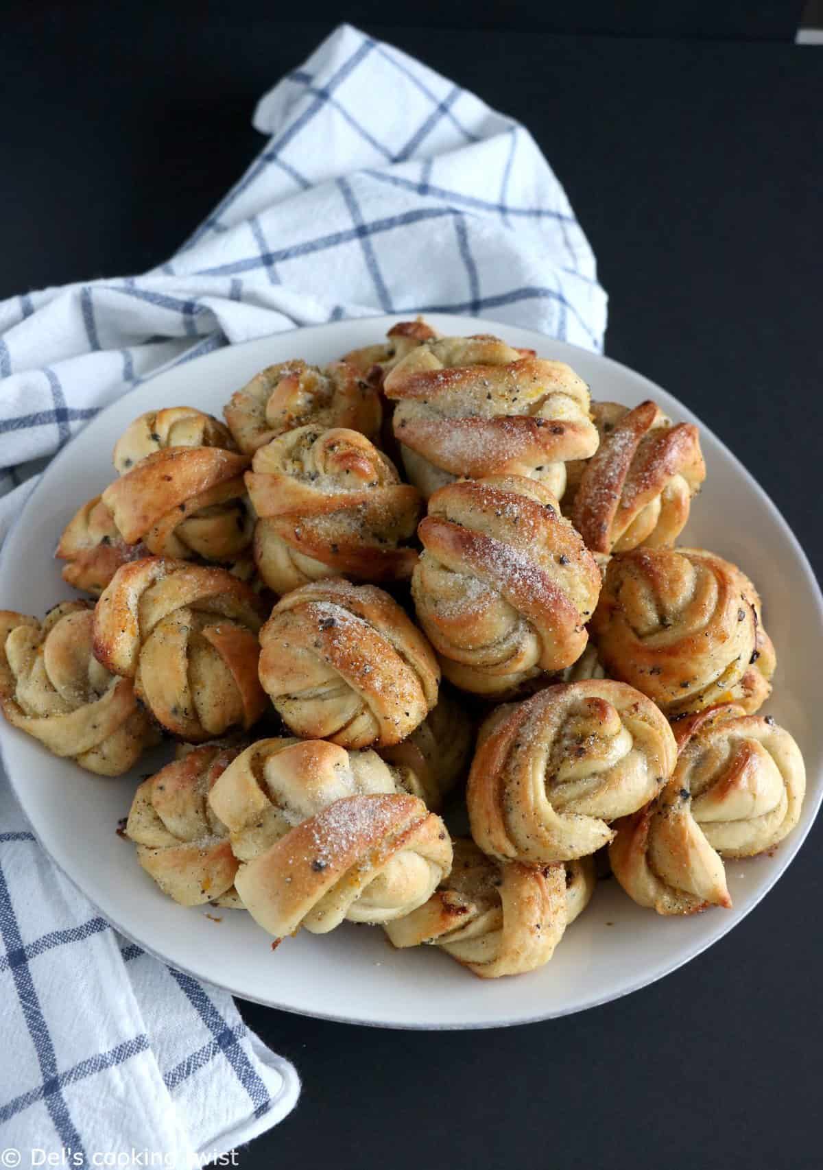 Swedish Orange Cardamom Buns - Del's cooking twist