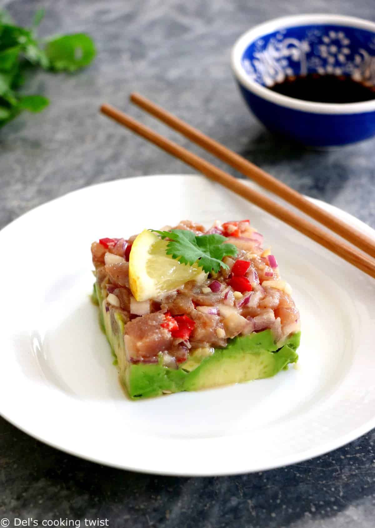 Tuna Tartare with a Ginger Soy Dressing