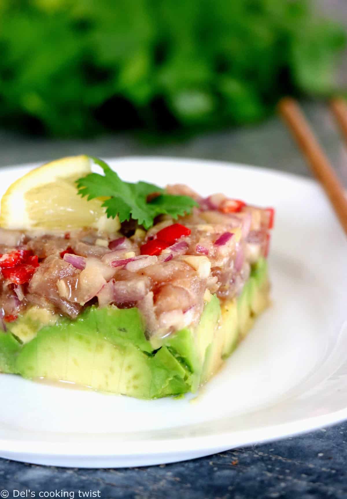 Tuna Tartare with a Ginger Soy Dressing