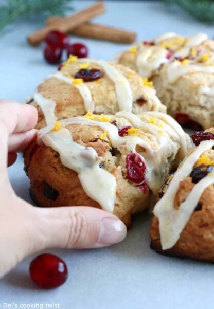 Vegan Orange Cranberry Scones