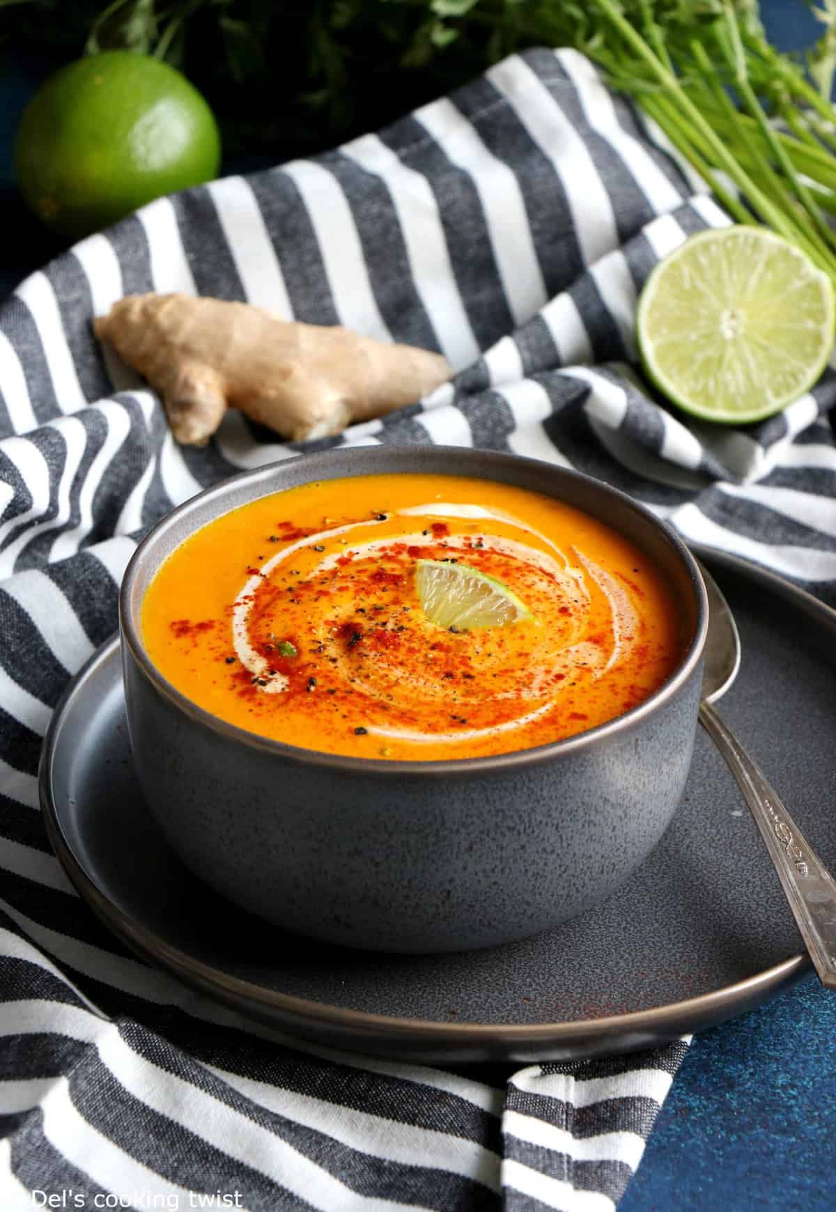 Best Ever Ginger Lime Carrot Soup