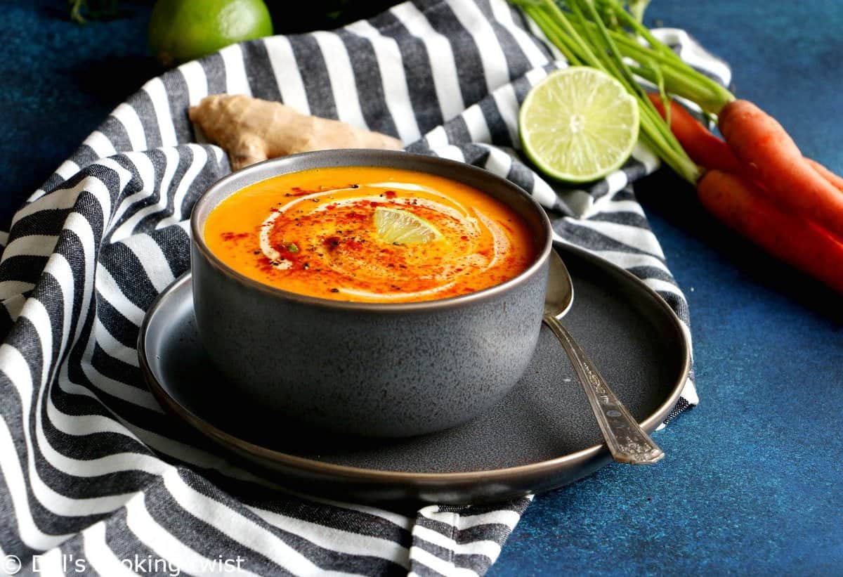 Best Ever Ginger Lime Carrot Soup