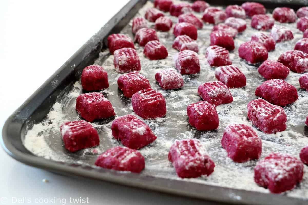 Beet Gnocchi with Walnut-Sage Brown Butter