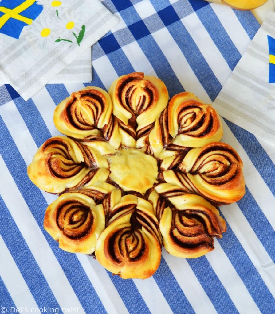 Swedish Cinnamon Star Bread Like A Bun Del S Cooking Twist 