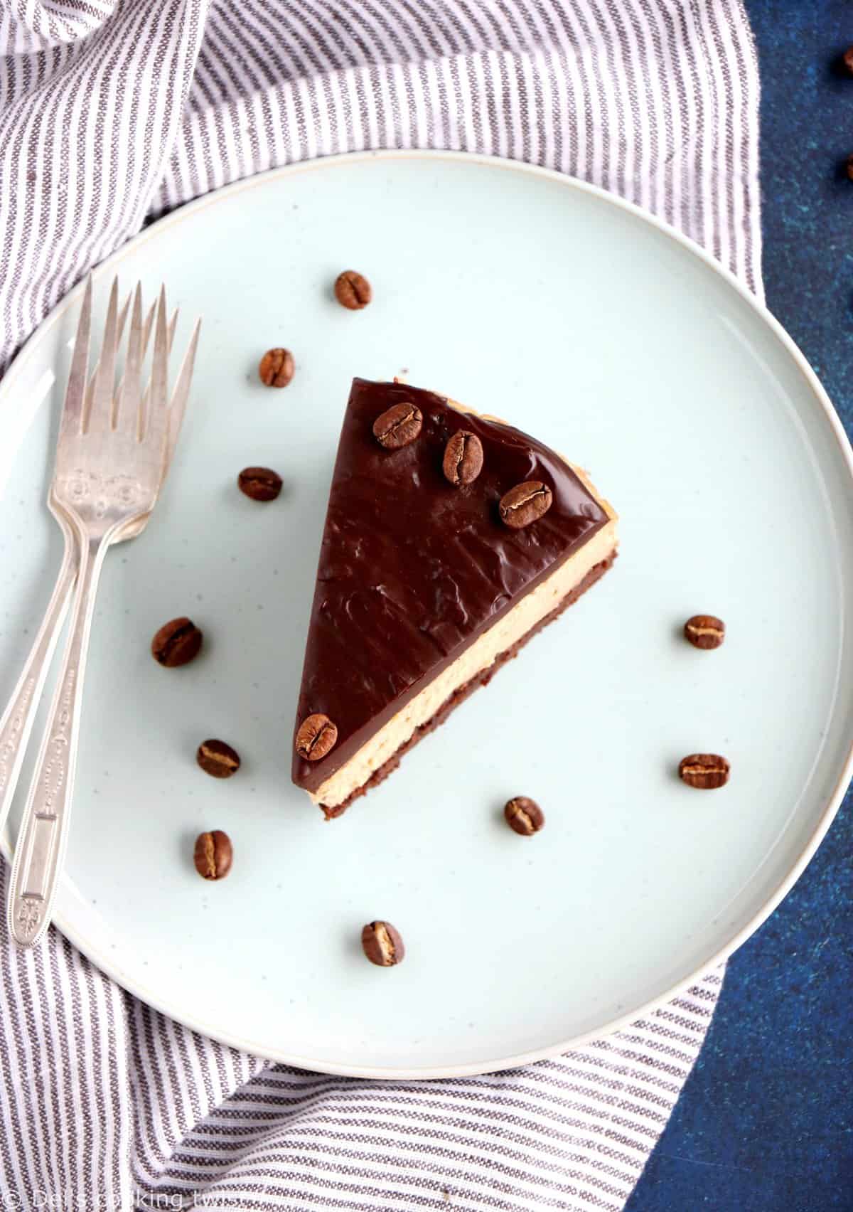 Brownie cheesecake au café