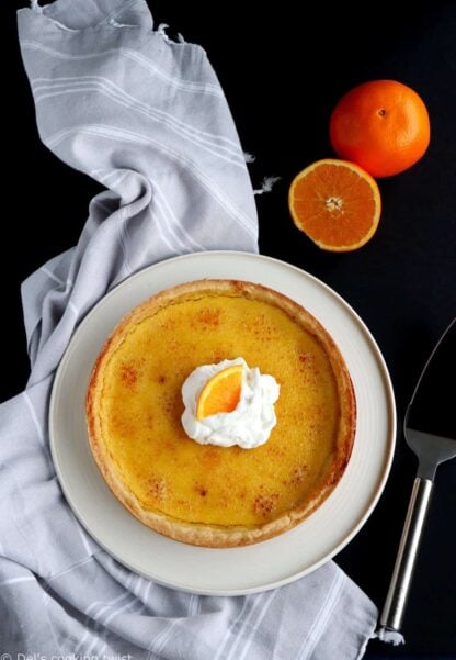 Orange Creme Tarte Brulee