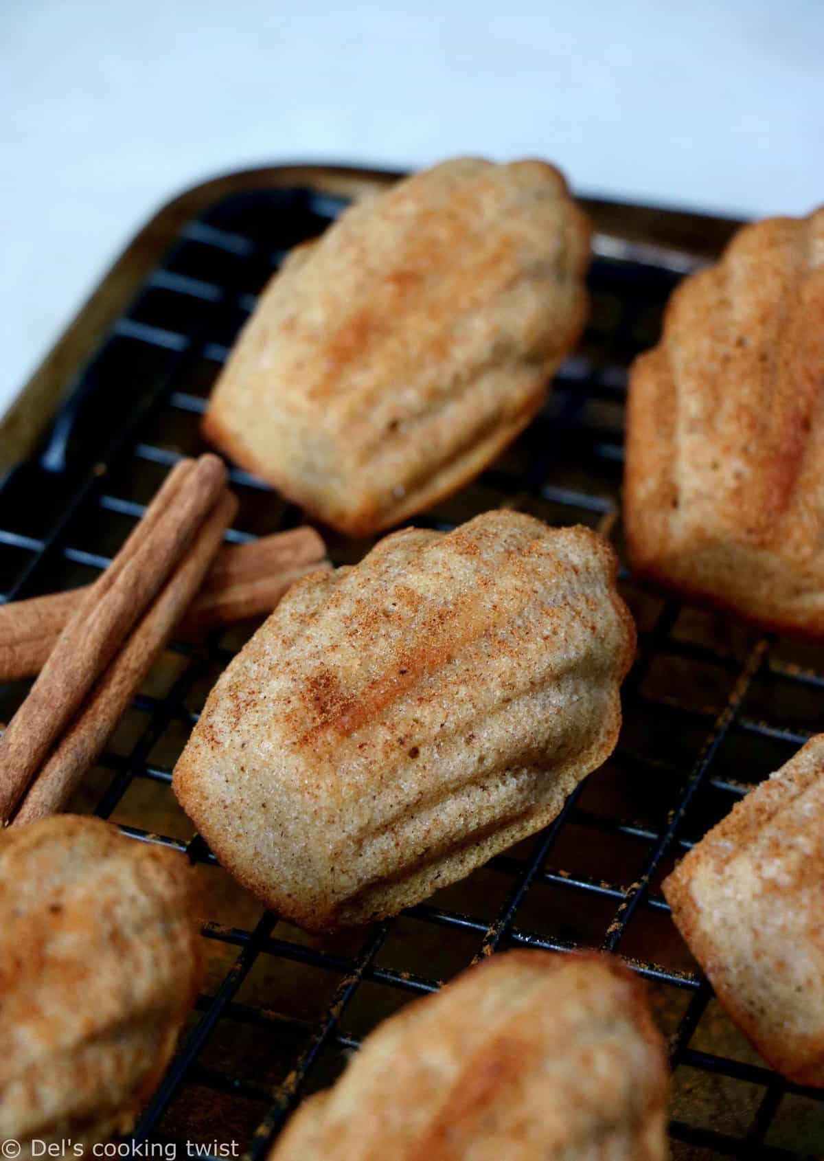 Pumpkin spice madeleines