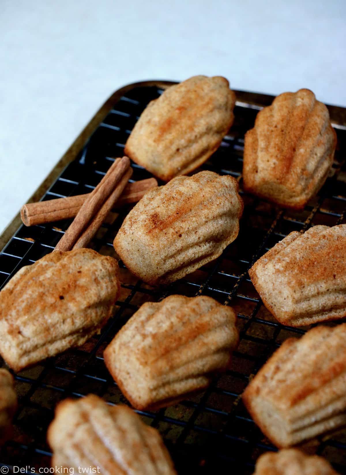 Pumpkin spice madeleines