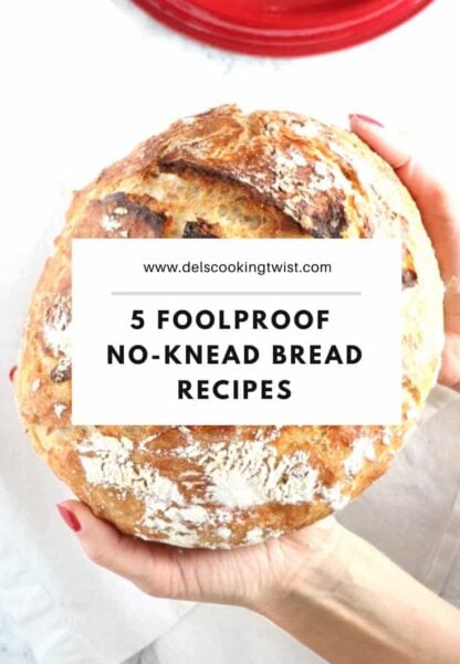 These 5 no-knead bread recipes are truly a miracle. With just a few basic ingredients and no-kneading, you get a perfect crusty artisan bread every single time with no effort.