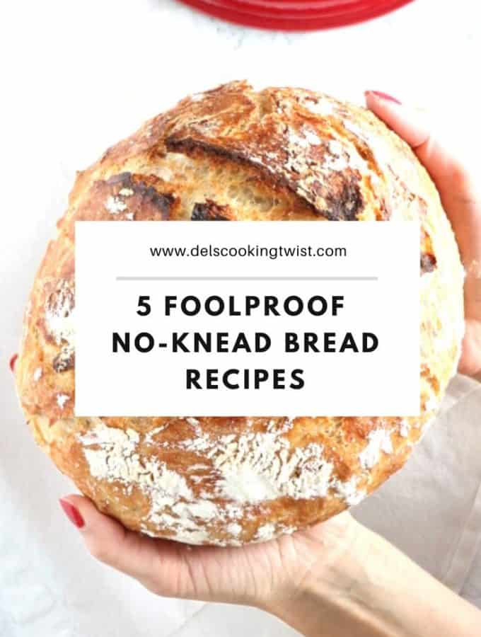 These 5 no-knead bread recipes are truly a miracle. With just a few basic ingredients and no-kneading, you get a perfect crusty artisan bread every single time with no effort.