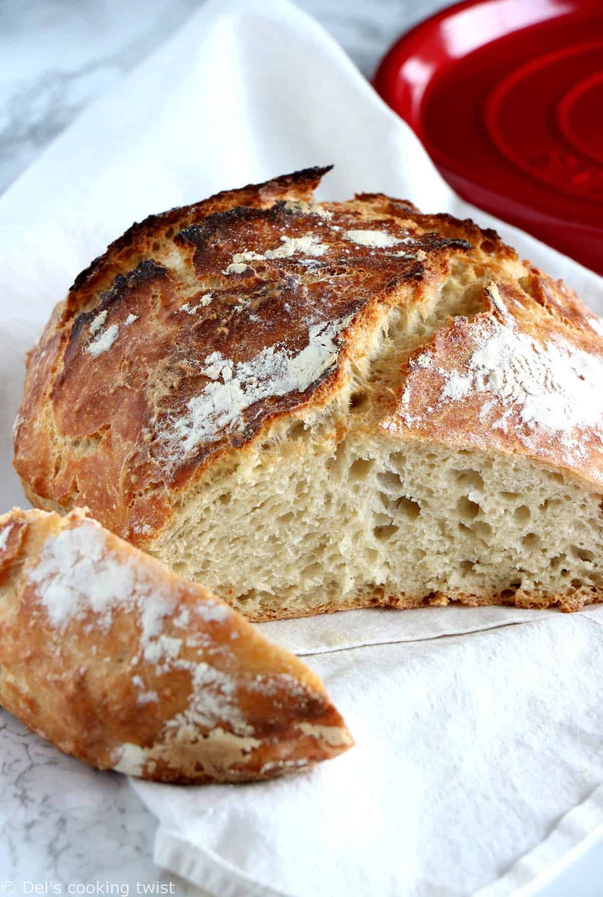 Quick No Knead Bread In Dutch Oven - Cooking LSL