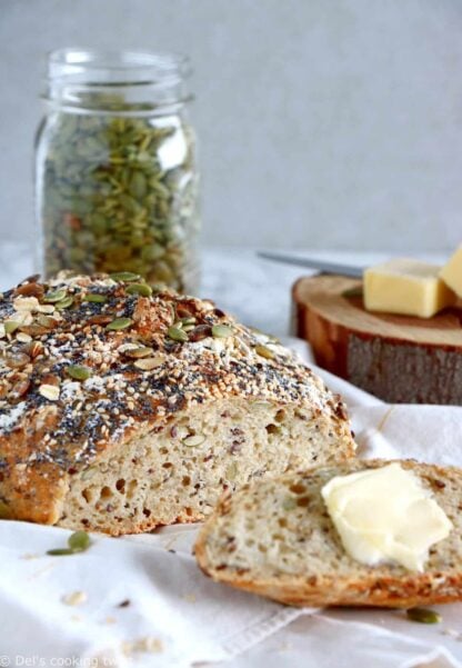 Multiseed No-Knead Bread