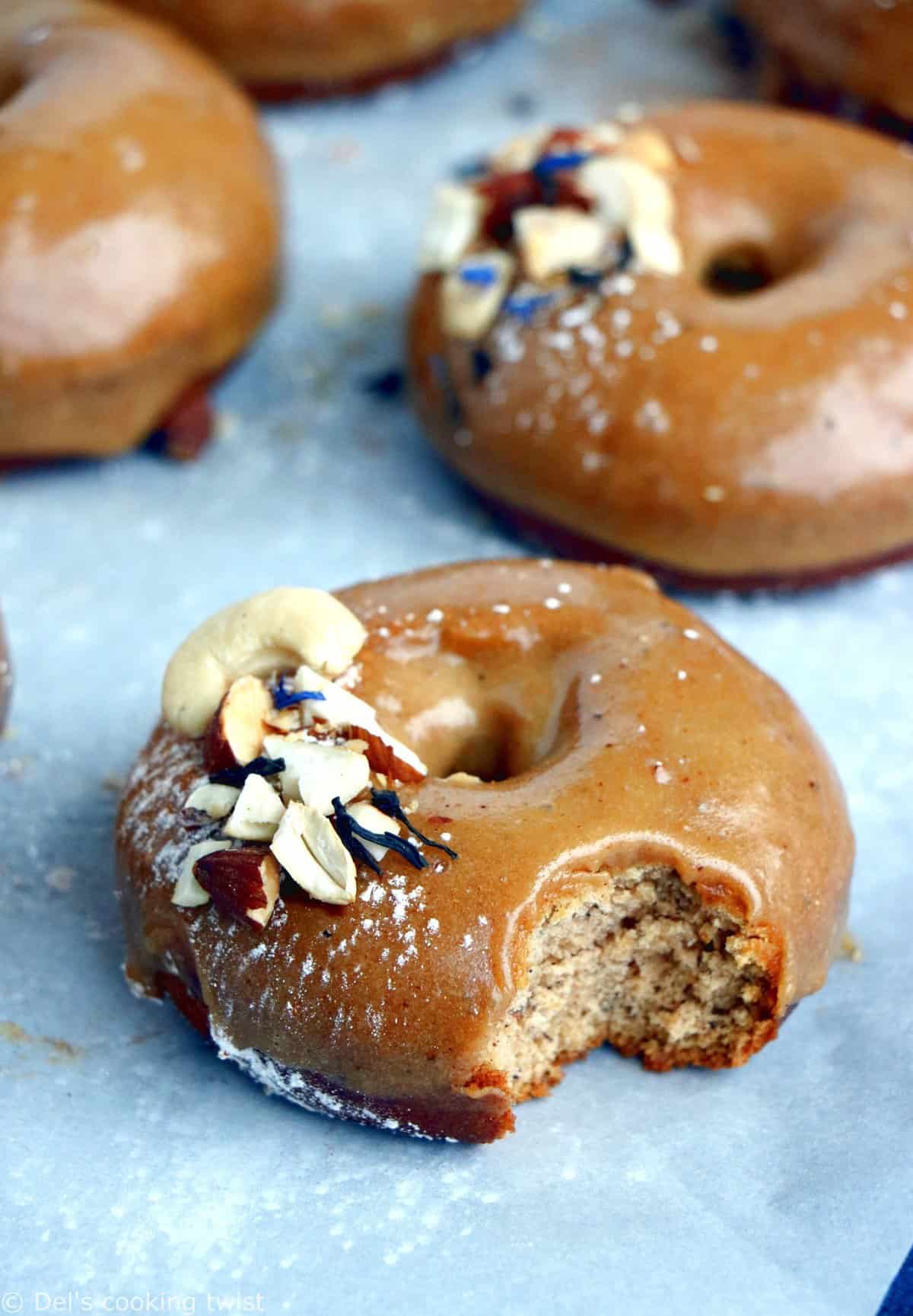 Vegan Cashew Banana Bread Donuts