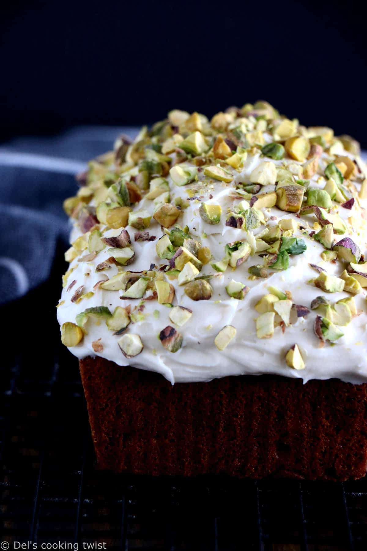 Zucchini carrot cake au beurre noisette