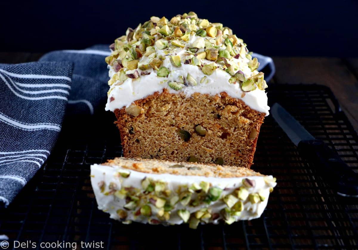 Zucchini carrot cake au beurre noisette