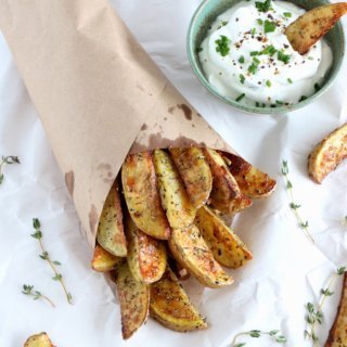 Garlic Herb Potato Wedges