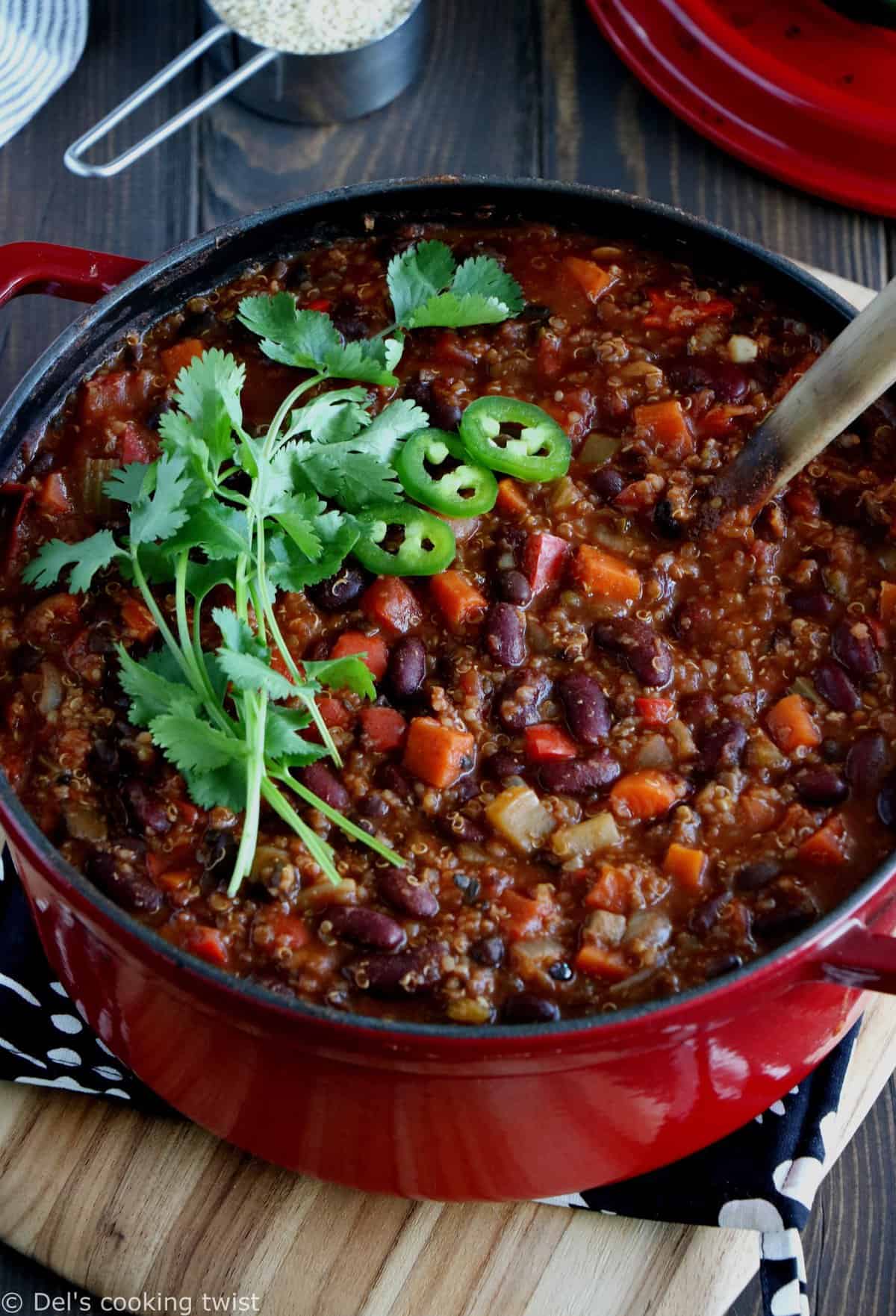 One-Pot Vegan Quinoa Chili