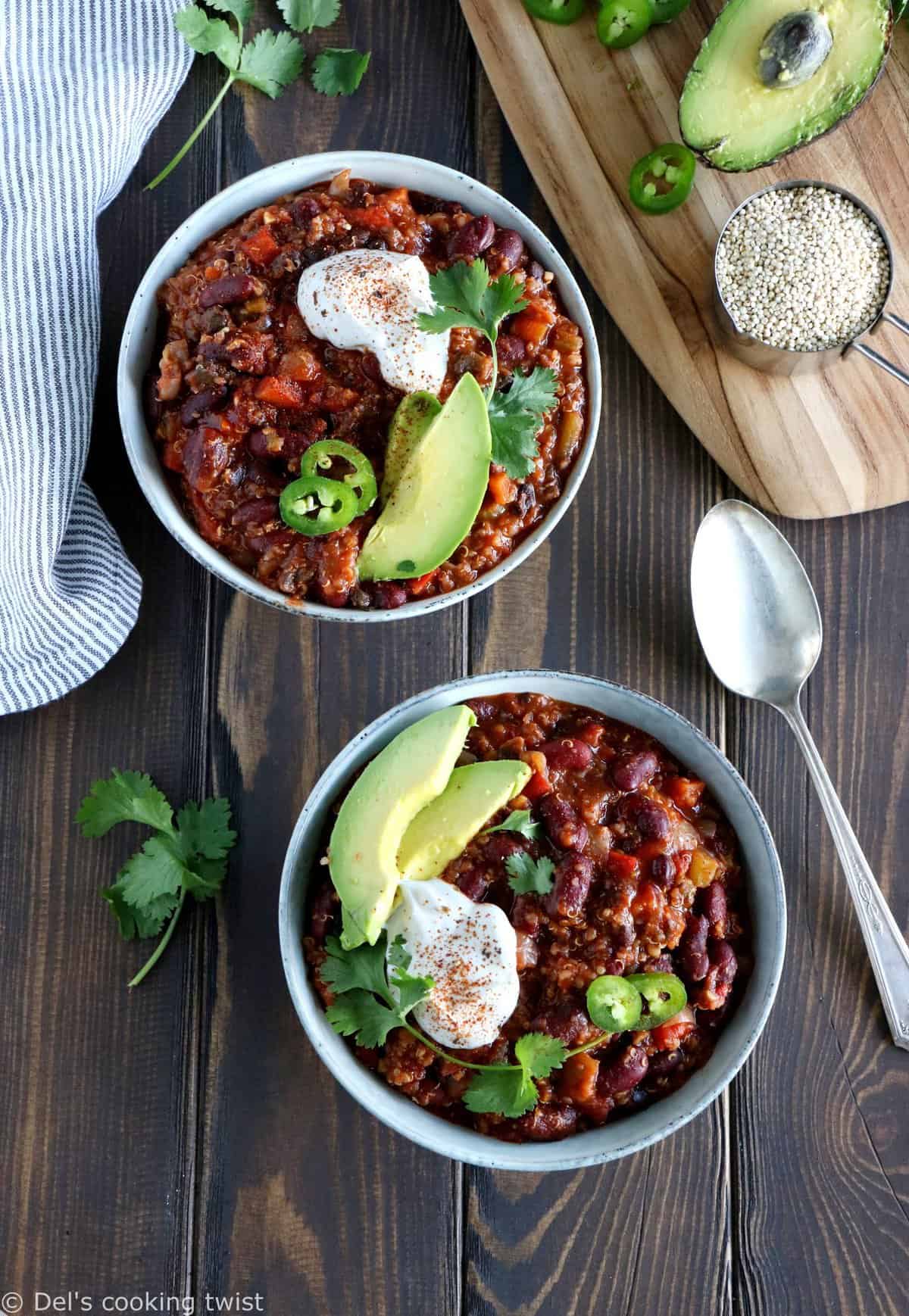 One-Pot Vegan Quinoa Chili