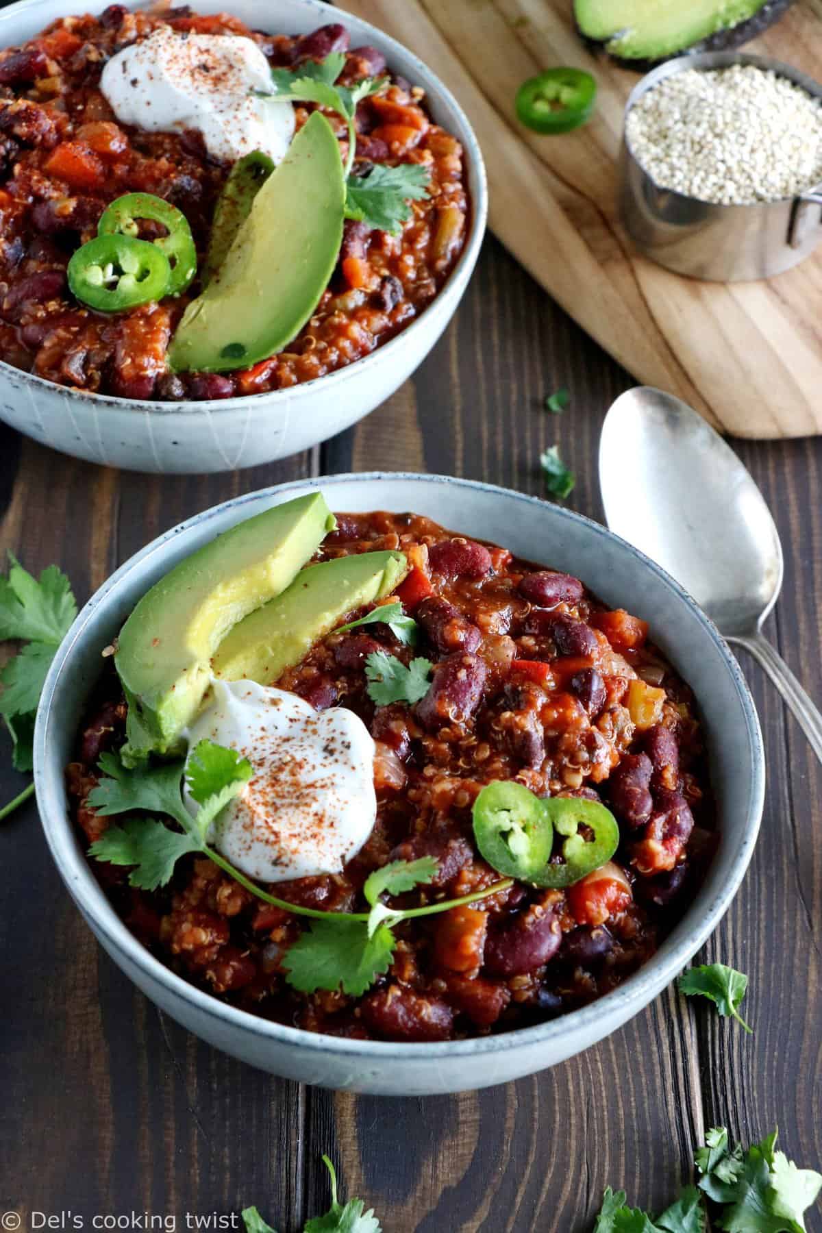 One-Pot Vegan Quinoa Chili