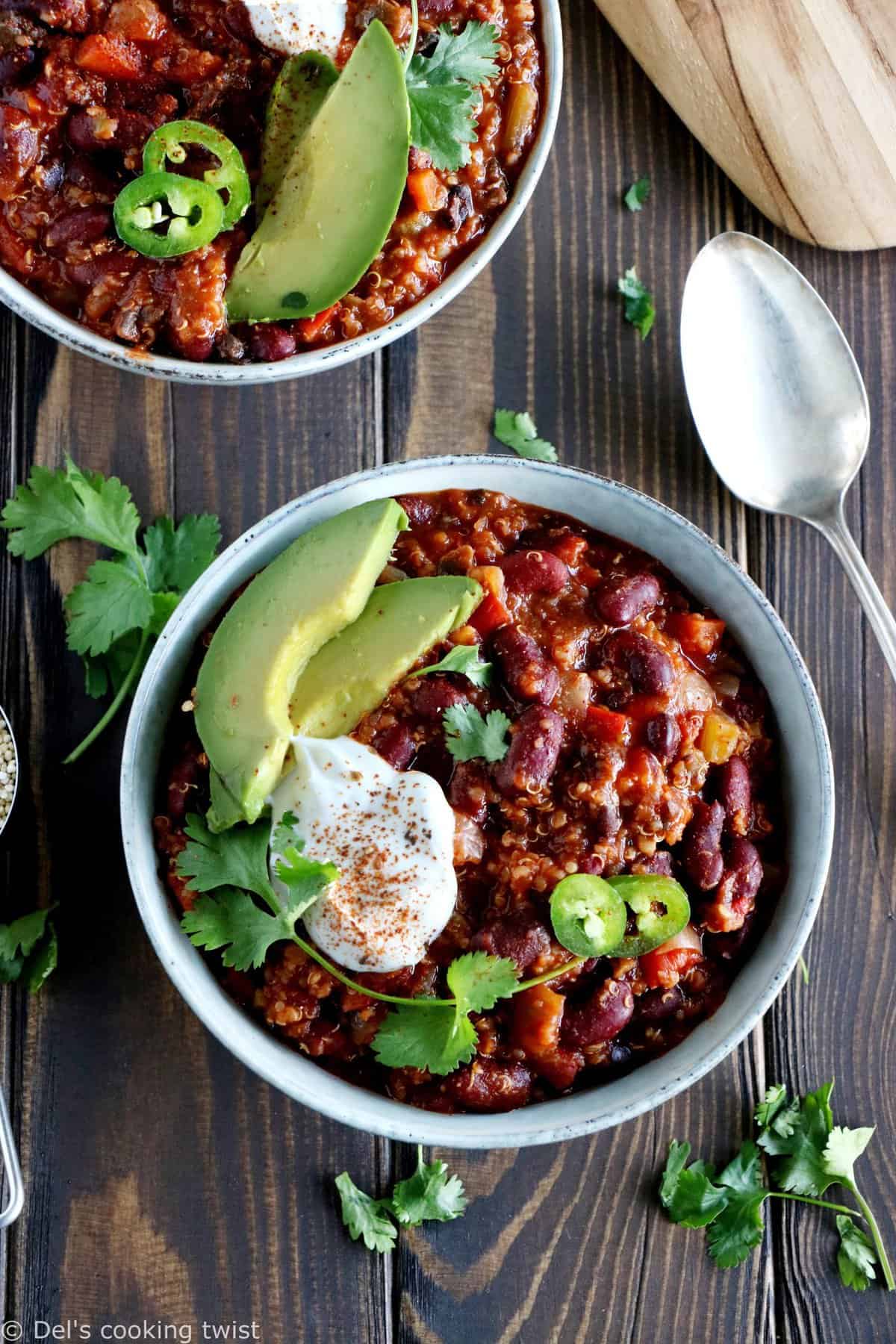 One-Pot Vegan Quinoa Chili