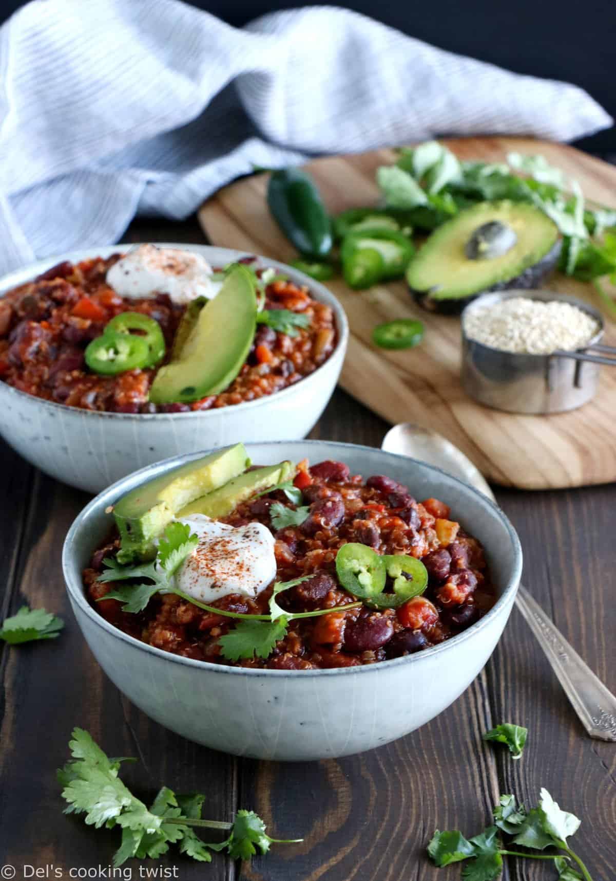 One-Pot Vegan Quinoa Chili