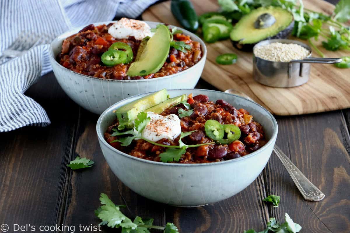 Chili vegan au quinoa