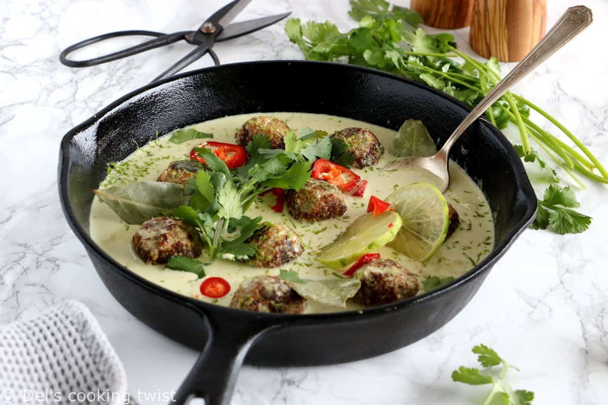 Thai Green Curry Vegan Meatballs