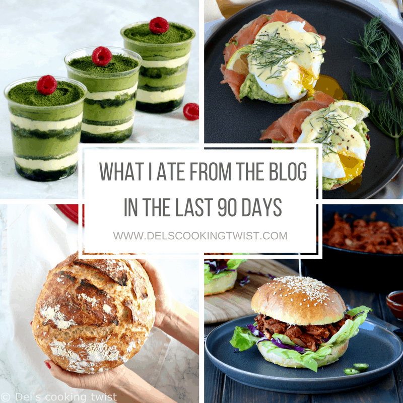 what i ate from the blog in the past 90 days