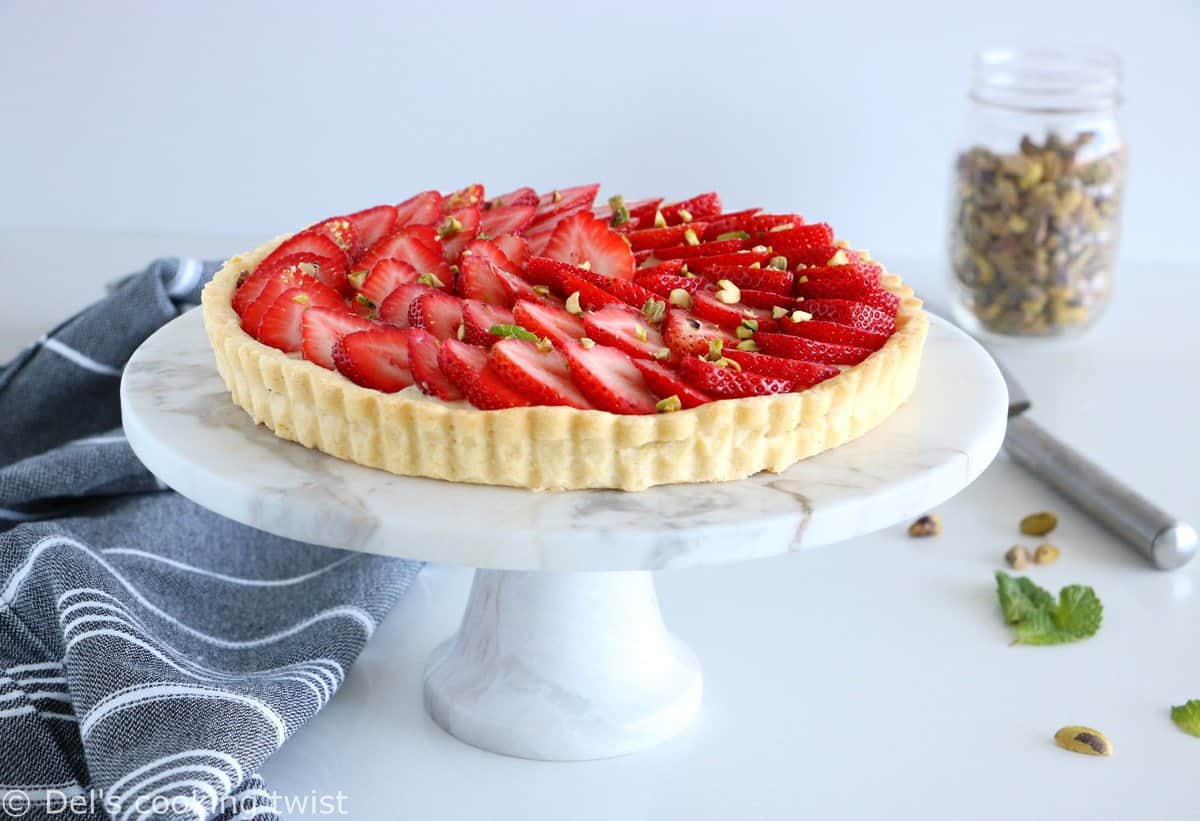 French Strawberry Tart with Pastry Cream