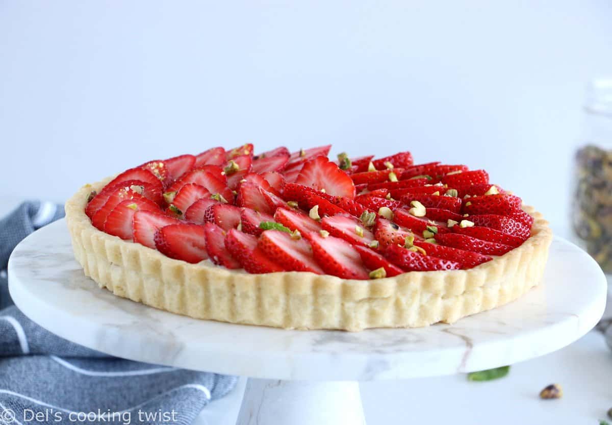 French Strawberry Tart with Pastry Cream