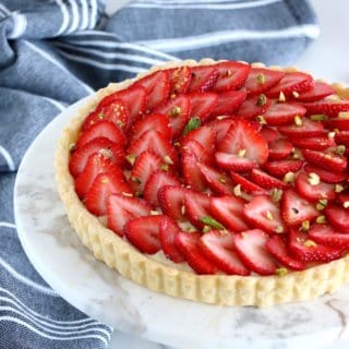 French Strawberry Tart with Pastry Cream