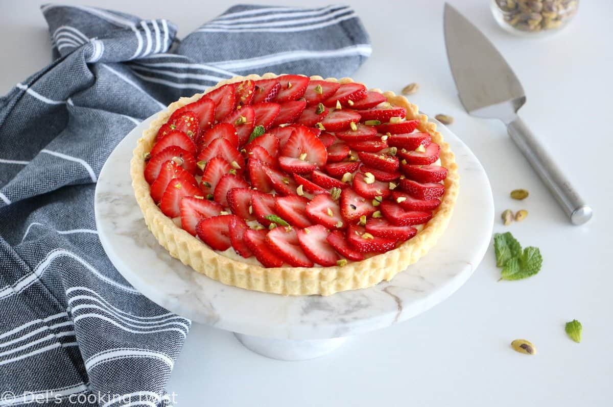 French Strawberry Tart with Pastry Cream