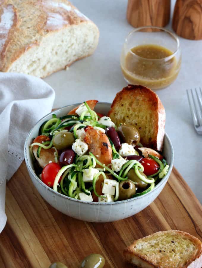 Healthy Protein-Packed Zucchini and Feta Salad