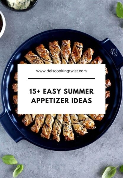 15+ amazing shareable snacks and appetizers to choose from for your summer gatherings, garden parties or any other occasion of your choice.