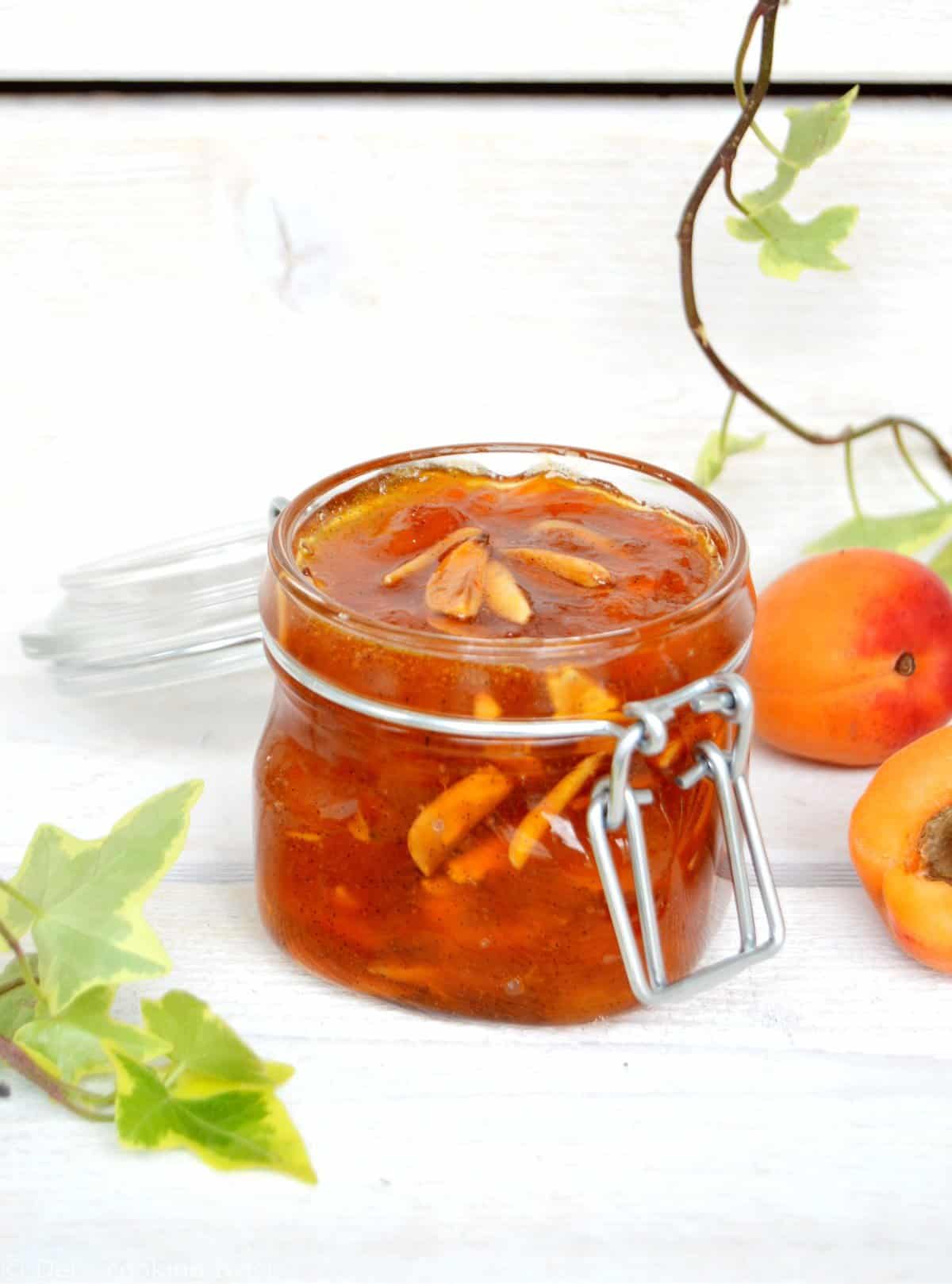 Almond Apricot Jam with Vanilla