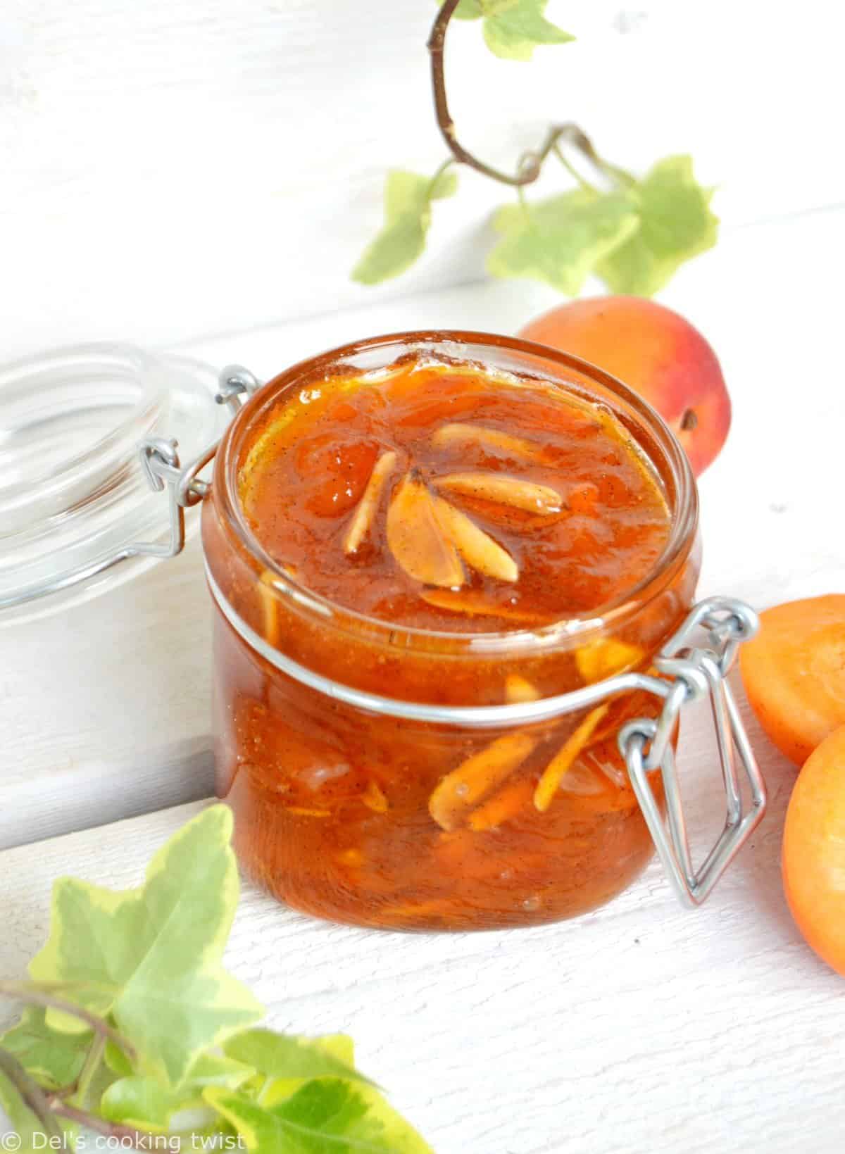 Almond Apricot Jam with Vanilla