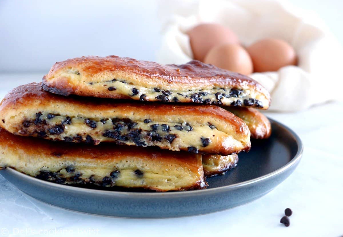 Chocolate Chip Vanilla Custard Brioches (Brioches Suisses)