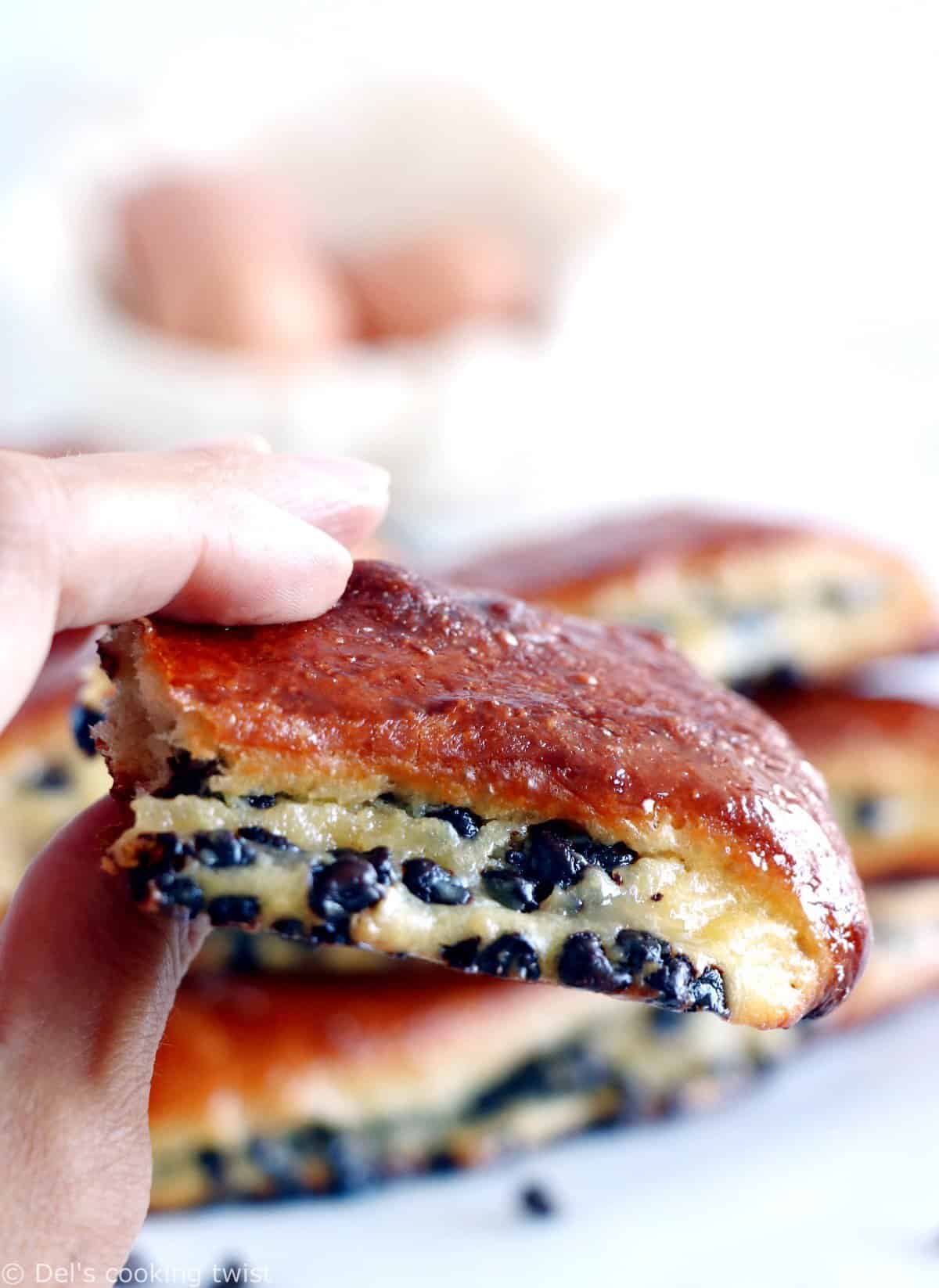 Chocolate Chip Vanilla Custard Brioches (Brioches Suisses)