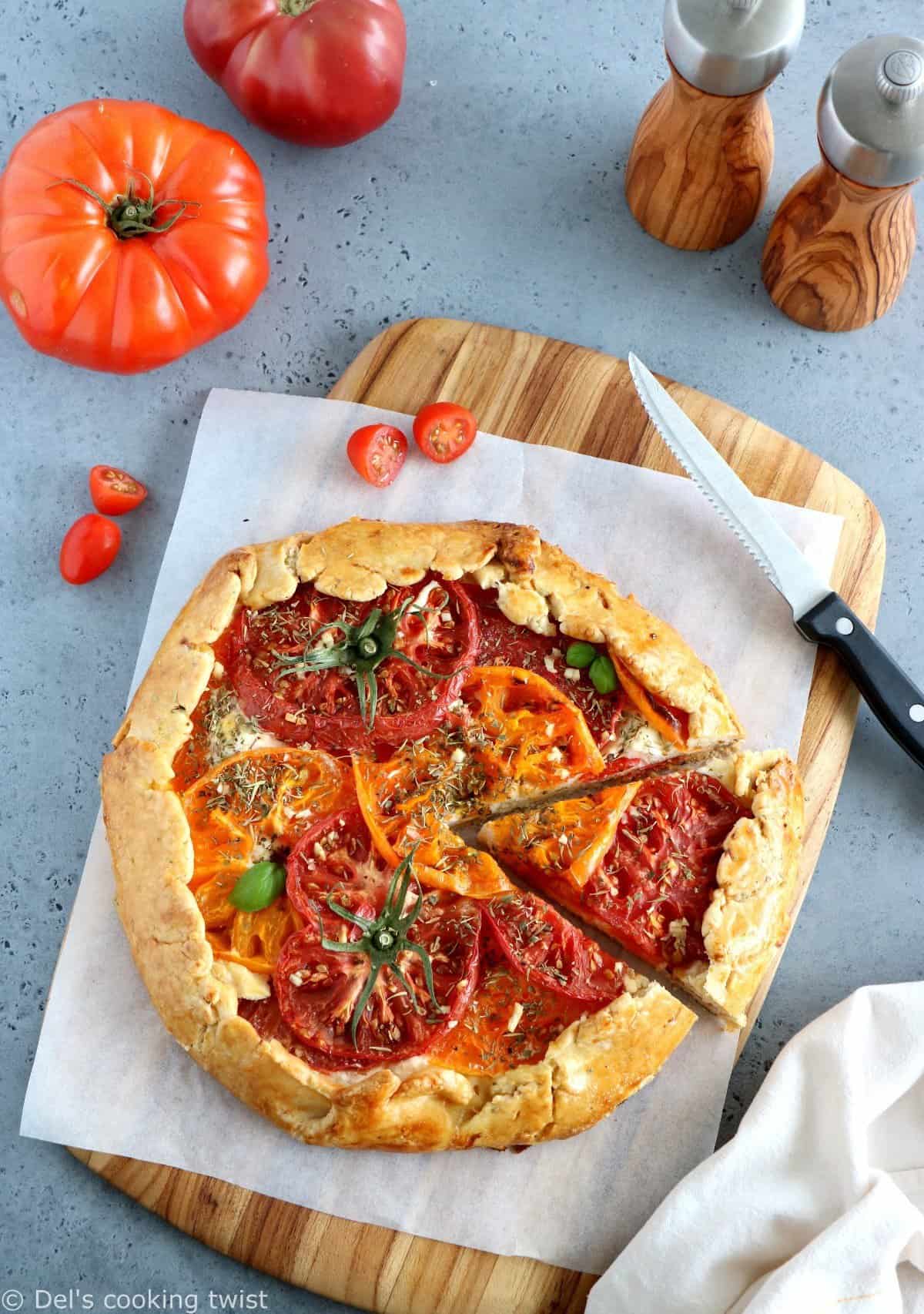 Heirloom Tomato Ricotta Galette