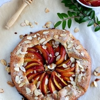 Honey Peach Galette with Buttermilk Crust