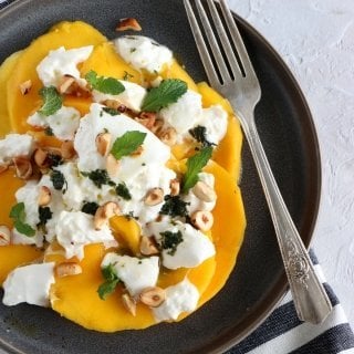 Nutty Mango Burrata Salad