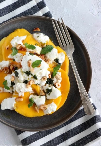 Nutty Mango Burrata Salad